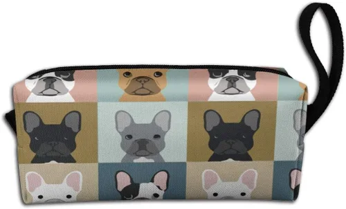Vista 11 de YISHOW Divertida bolsa de maquillaje adorable bolsa de cosméticos de viaje, estuche organizador de artículos de tocador, regalo para mujeres