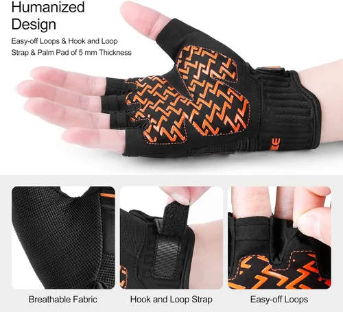Vista 4 de INBIKE Cycling Gloves Bike Glove Anti Slip Shock Absorbing Adjustable Breathable Padded MTB Racing Sports Gloves