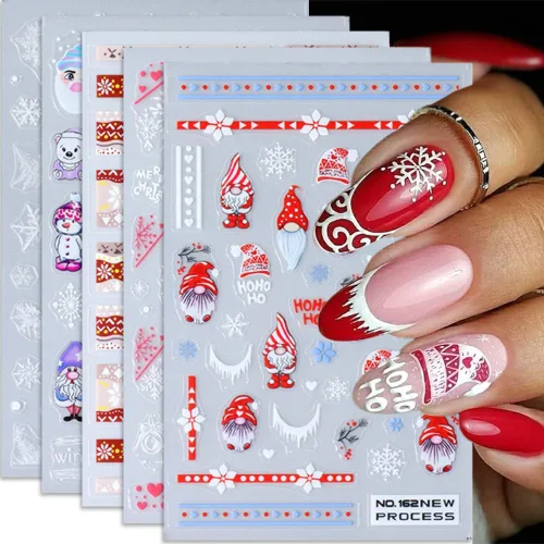 Vista 13 de Calcomanías de uñas con letras, 8 hojas de calcomanías de uñas con letras en inglés antiguo, 3D, autoadhesivas, doradas, plateadas, negras, blancas