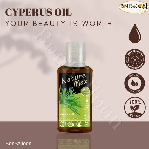 Vista 7 de bonballoon Nature Max Cyperus Oil Natural prensado en frío sin diluir Premium puro para el cuidado de la piel Halal (1 paquete = 2.70 oz / 2.7 fl oz)
