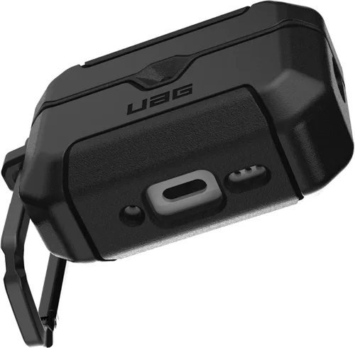 Vista 7 de UAG Scout - Funda para AirPods Pro 3 Gen 2025, con mosquetón, color negro Protección resistente, prueba de caídas de grado militar, cierre seguro