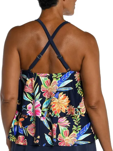 Vista 2 de Traje de baño tankini con doble volantes