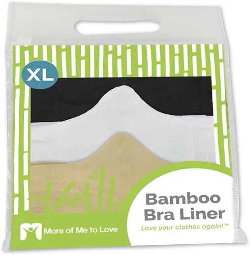 Vista 7 de Recubrimiento de sostén antibacterial de bambú y algodón (3unidades), previene irritaciones y sarpullidos