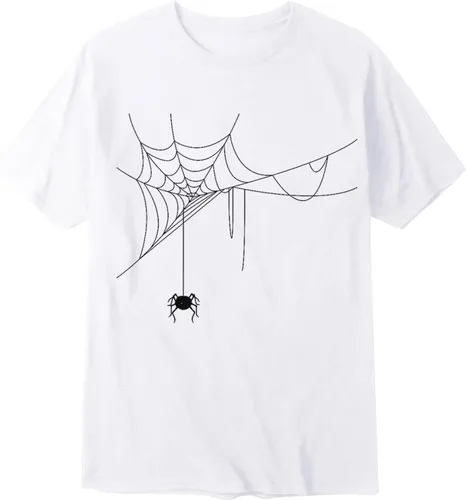 Vista 3 de Camisa de manga corta para hombre, de Halloween, para hombre, para verano, otoño, a la moda, casual, de algodón, para Halloween, con estampado