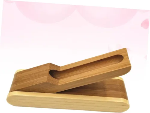 Vista 4 de NUOBESTY Estuche para bolígrafo, caja de lápices de una sola ranura para escritorio, organizador de papelería para oficina