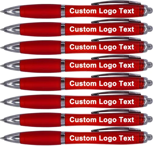 Vista 9 de Personalized Ballpoint Pens with Name for Events, Pink, 50 Pcs Custom Promotional Logo, Customized for Church, Wedding, Business, Reunion, Bank