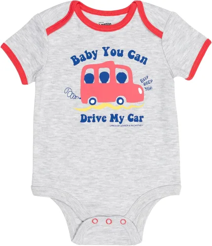 Vista 6 de Lyrics by Lennon and McCartney Baby 5 Pack Bodysuits Newborn to Infant