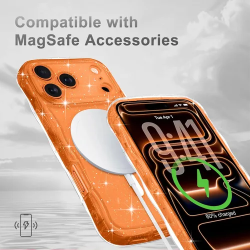 Vista 124 de Pepmune Funda magnética para iPhone 17 Pro Max, color rosa