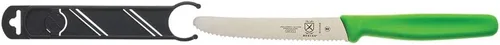Vista 7 de Mercer Culinary Cuchillo de barra, negro, borde liso de 4 pulgadas, punta puntiaguda
