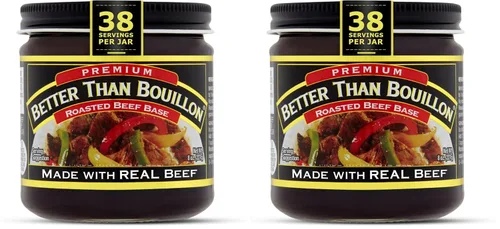 Vista 4 de Better Than Bouillon Base de jamón premium, hecha con jamón sazonado, base mezclable para mayor sabor, 38 porciones por frasco, tarro de 8 onzas