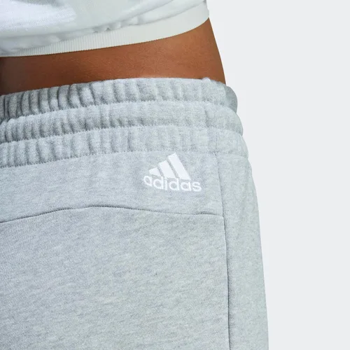 Vista 4 de adidas Pantalones cortos lineales de rizo francés Essentials de talla grande para mujer