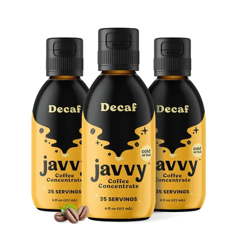 Vista 14 de Javy Coffee Concentrado - Café frío preparado, perfecto para café helado instantáneo, café frío y café caliente, paquete de 2 - Original descafeinado