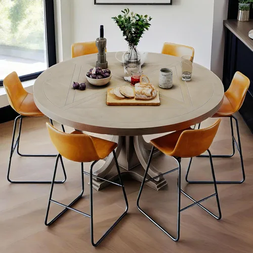 Vista 21 de YaFiti - Juego de 2 sillas de comedor de 18 pulgadas, sillas modernas tapizadas para comedor con cojines de piel sintética y patas de metal, silla