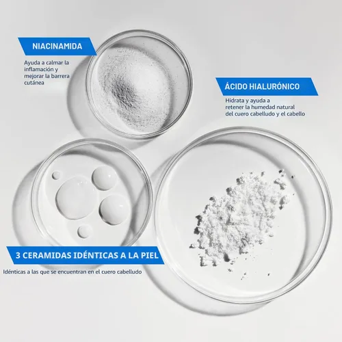 Vista 6 de CeraVe Champú Hidratante Suave, Con Ceramidas, Niacinamida y Ácido Hialurónico Para Cabello y Cuero Cabelludo Suaves y de Aspecto Saludable, Champú