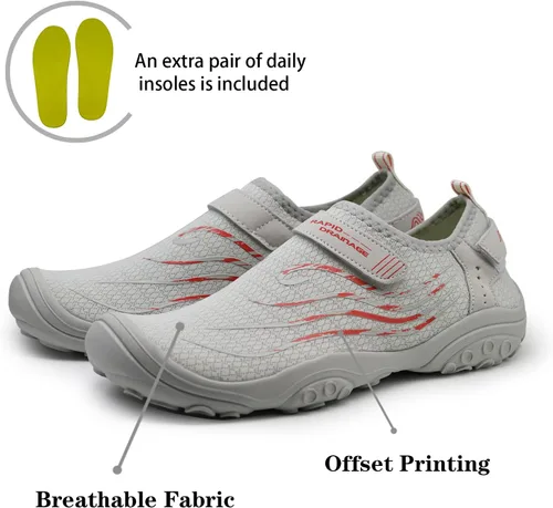 Vista 2 de Goodsaleok Zapatos de agua para hombre y mujer, secado rápido, descalzos, para playa, Brook, atléticos, deportivos, para navegar, surf, senderismo