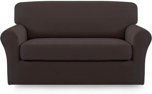 Vista 29 de Easy-Going - Funda elástica de microfibra de 2 piezas para sofá, funda suave de elastano, lavable, parte inferior elástica, protector para muebles