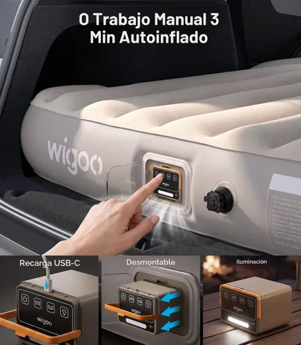 Vista 2 de Wigoo 2026 Air Mattress for Tesla Model Y 2020-2026, 8" Thick NOT for YL