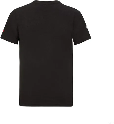 Vista 2 de Ferrari Scuderia - Camiseta Scudetto para niños, talla XS, oficial de Fórmula 1, color negro, Negro