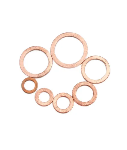 Vista 5 de Kit surtido de arandelas de cobre, juntas planas, 100 piezas M4, M5, M6, M8, M10, M12, M14
