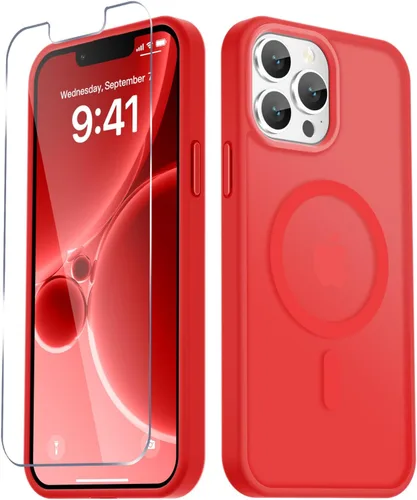 Vista 895 de Funda para Google Pixel 10 Pro XL, cubierta magnética mate, color negro Fit for MagSafe, Screen Protector included, Shockproof Military Grade