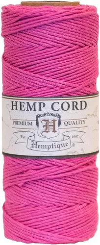 Vista 13 de Hemptique - Carrete de cordón de cáñamo 100 % - 62.5 m de hilo de cáñamo - Hecho con amor - Hilo de cordón de 20 ~ 1 mm para hacer joyas, macramé
