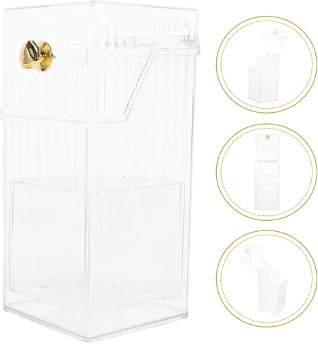 Vista 9 de SMASOLO Cosmetics Brush Holder Cup Makeup Vanity Organizer Dustproof Desktop Makeup Brush Storage Container Pen Holder for Bathroom Dresser