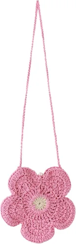 Vista 7 de Minache Bolso bandolera de moda para niñas pequeñas, bolso bandolera de ganchillo para niñas pequeñas