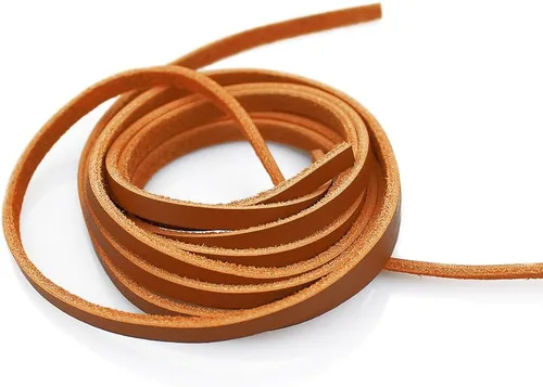 Vista 13 de (TM) 3 mm de cordón de cuero genuino para trenzado de joyería, artesanía y bricolaje, color surtido marrón oscuro, marrón claro y negro 6 metros