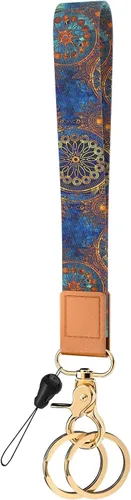 Vista 22 de Llavero de pulsera para mujeres y hombres, soporte para llavero, cordón de muñeca para llaves Animal