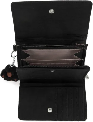 Vista 2 de Kipling Pixi - Cartera organizadora mediana, Negro Tonal, Cartera plegable