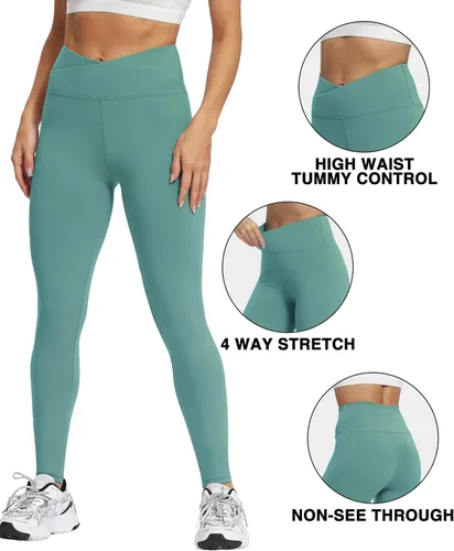 Vista 6 de Natural Feelings Leggings de cintura alta para mujer, ultra suaves, elásticos, opacos, ajustados, para yoga, talla única y talla grande