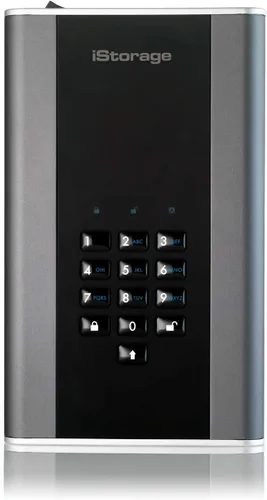Vista 9 de iStorage diskAshur DT2 256-bit 10TB Certificado FIPS Nivel 3 Disco duro de escritorio cifrado seguro Protección con contraseña