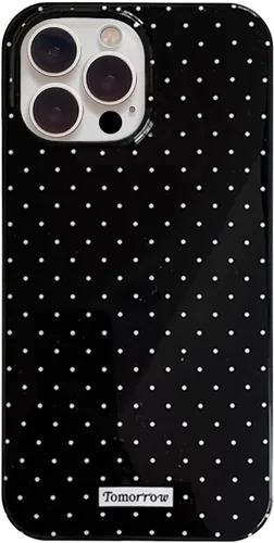 Vista 27 de inewateri Funda compatible con iPhone 11 con bonito diseño estético de lunares a la moda, fundas simples para TPU suave, funda de protección Negro