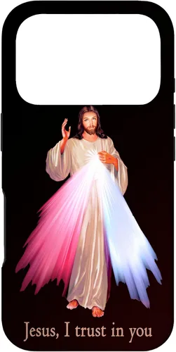Vista 29 de Funda para iPhone 13 Pro Max Jesús con la que confío en ti Divina Misericordia Misericordiosa Jesús