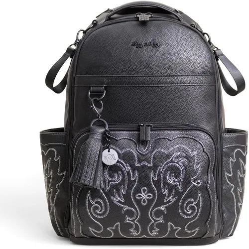 Vista 27 de Itzy Ritzy Boss Plus Mochila grande para pañales con 19 bolsillos (Aspen)