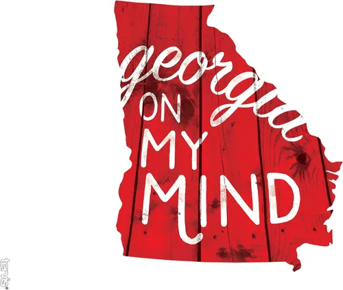 Vista 2 de Tervis Georgia On My Mind - Vaso con envoltura y tapa roja, 24 onzas, transparente