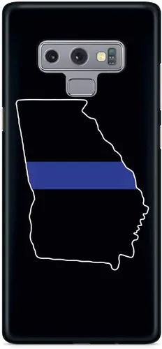 Vista 17 de Inspired Cases - Carcasa para iPhone Xs Max con textura en 3D y goma para iPhone Xs Max (línea azul delgada)