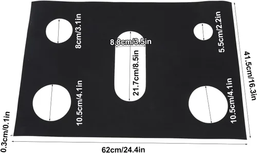 Vista 2 de Cubierta para estufa, protector superior de estufa de PTFE, revestimiento reutilizable para estufa de gas, fundas para quemadores de estufa de gas