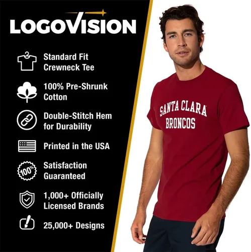 Vista 161 de LOGOVISION Official Collegiate One Color Distressed Logo Short Sleeve for Men & Women T Shirt Collection 3