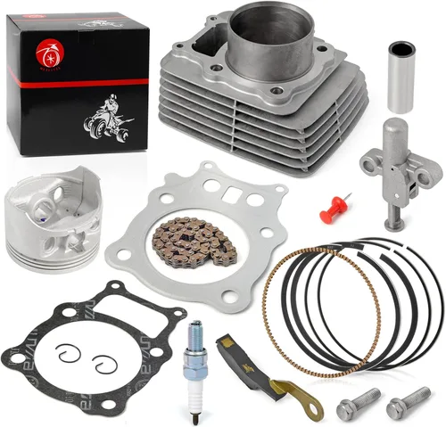 Vista 5 de Kit de pistón de cilindro + anillos + cadena de distribución + tensor + brazo tensor para Honda 350ES 350S Rancher 350 TRX350 TE/TM/FE/FM 2000-2006