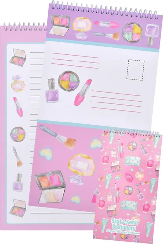 Vista 16 de iscream Seal and Send - Bloc de notas de papelería de 40 hojas con sellos, pelotas de playa 40 Pack, Cute Design, Spiral Bound, Large 10.5" x