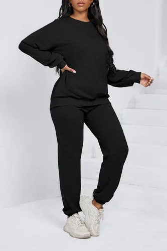Vista 4 de Nimsruc Two Piece Outfits For Women Sweatsuits Sets Casual Long Sleeve Pullover Pocket Jogging Suits Matching Clothing