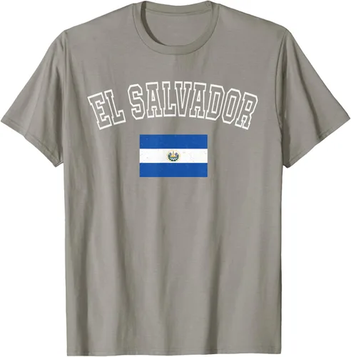 Vista 33 de Camiseta vintage con diseño de la bandera de El Salvador