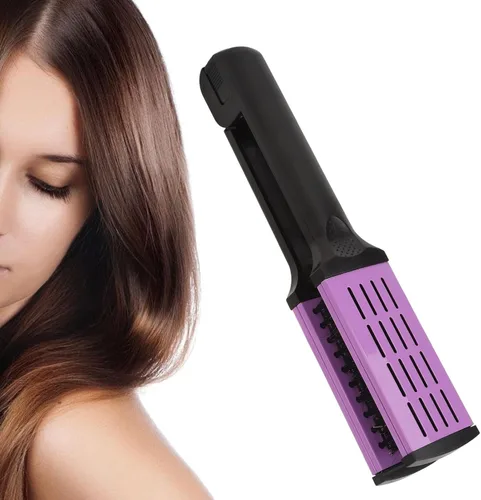 Vista 5 de Dioche Cepillo de pelo con abrazadera de cerdas, peine alisador de pelo, suave de doble cara con mango ergonómico para alisar y alisar el cabello