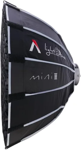 Vista 3 de Aputure Light Dome Mini III Softbox, modificador Bowens Mount Softbox con configuración de plegado rápido para luz de fotografía Aputure Amaran 100x