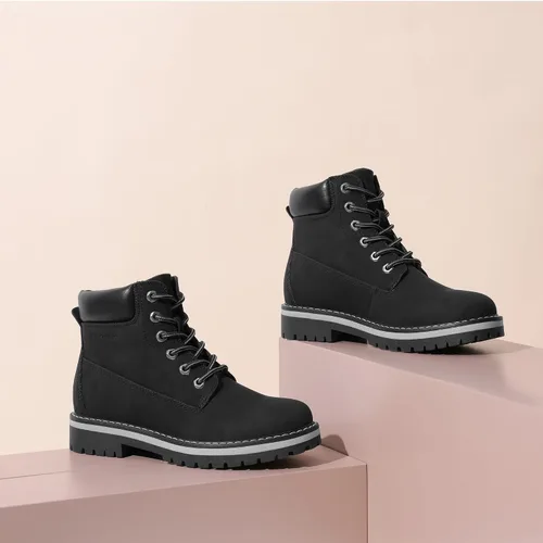 Vista 9 de Bruno Marc Botas de nieve de invierno para mujer, botines con forro de piel sintética, botas cortas de trabajo cómodas para mujer al aire libre 2.0