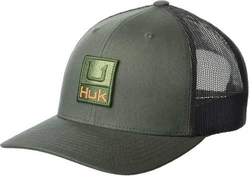 Vista 6 de HUK - Gorra de camionero de malla para hombre con cierre a presión Gorra de pesca antirreflectante