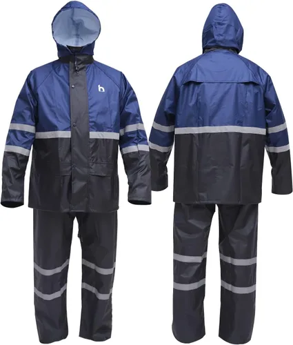 Vista 4 de DUP Traje de lluvia para hombres y mujeres, chaquetas y pantalones reflectantes, impermeables, para el trabajo, ligero, abrigo de lluvia