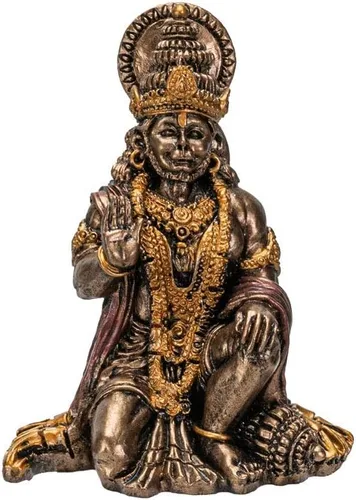 Vista 2 de Pacific Giftware Figura de resina de estatua en miniatura de Hanuman de Dios hindú