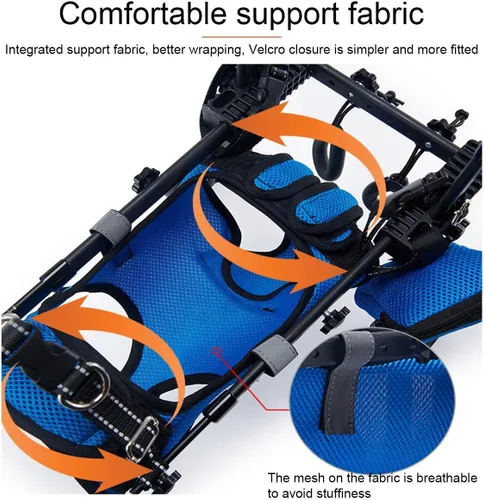Vista 7 de Dog Wheelchair, for Back Legs, Pet/Doggie Doggy Adjustable Doggy Light Weight Dog&Cat&Pets, with Leg Brace and Hip Support, for Injured, Disabled